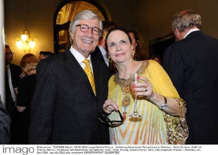Verleihung Bayerischer Fernsehpreis in München - Party Christian Wolff mit Ehefrau Marina Verleihung des Bayerischen Fernsehpreis 2016 Preis, Ehrung, Auszeichnung Party Prinzregenten Theater München 03. Juni 2016