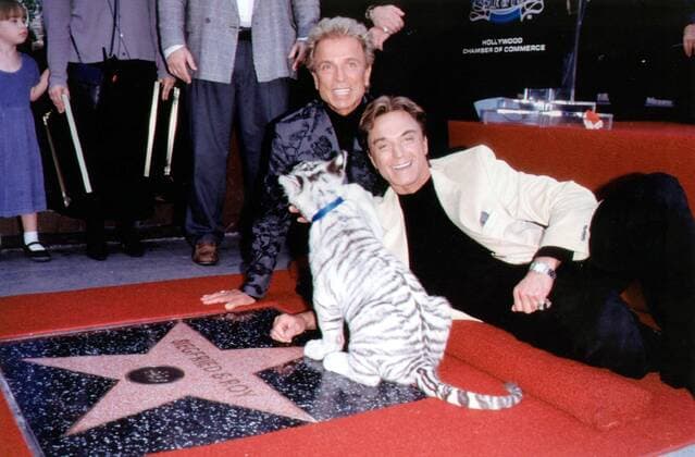 Jan. 1, 2011 - FEAT3281 IMAGE 99932811E-SIEGFRIED AND ROY AT HOLLYWOOD WALK OF FAME, HOLLYWOOD, CA 10 1999.ADC SIEGFRIEDROYRETRO - ZUMAg49_