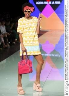 A model wears a creation by Spanish designer Agatha Ruiz De La Prada during day three of Miami Fashion Week in the Ice Palace on 04 June 2016 in Miami, Florida, US. Miami Fashion Week !ACHTUNG: NUR REDAKTIONELLE NUTZUNG!  MIA01 20160605-636006912583324782