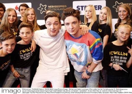 Roman und Heiko Lochmann (Die Lochis) bei der Verleihung des 6. Webvideopreises an die herausragendsten deutschsprachigen Internetstars des Jahres im Castello. Düsseldorf, 04.06.2016 Foto:xC.xHardtx xFuturexImage