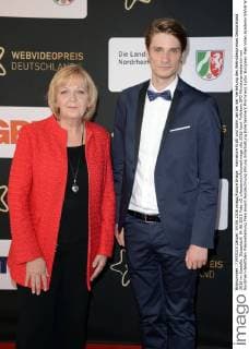 Hannelore Kraft und Sohn Jan bei der Verleihung des Webvideopreises Deutschland 2016 im Castello. Düsseldorf, 04.06.2016 Foto:xO.xHausenx xFuturexImage