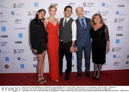 June 5, 2016 - Hollywood, CA, United States - 05 June 2016 - Hollywood, California - Niki Vakali, Andrea Osvart, Christopher Pakaliatis, J.K. Simmons, Maria Kavoyianni. Arrivals for the 2016 LA Greek Film Festival Premiere Of Worlds Apart held at The Egyptian Theater. Photo Credit: Hollywood United States - ZUMAa123
