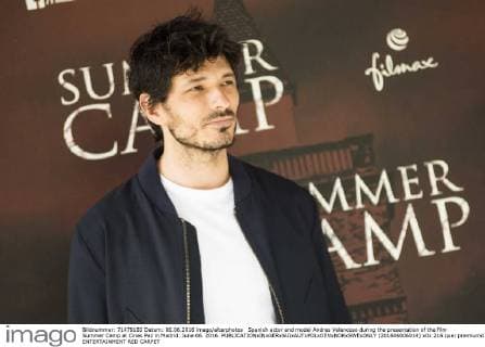 Spanish actor and model Andres Velencoso during the presentation of the film Summer Camp at Cines Paz in Madrid. June 06. 2016. (201606006014)
