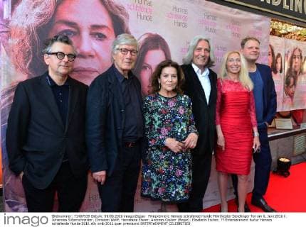 Filmpremiere Hannas schlafende Hunde Filmtheater Sendlinger Tor am 6. Juni 2016 li. Johannes Silberschneider; Christian Wolff; Hannelora Elsner; Andreas Gruber (Regie); Elisabeth Escher; ??