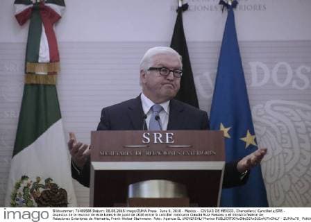 June 6, 2016 - Mexico - CIUDAD DE MEXICO, Chancellery Cancilleria SRE.- Aspectos de la reunion de este lunes 6 de junio de 2016 entre la canciller mexicana Claudia Ruiz Massieu y el ministro federal de Relaciones Exteriores de Alemania, Frank-Walter Steinmeier. Foto: Agencia EL UNIVERSAL Mexico  - ZUMAu78_