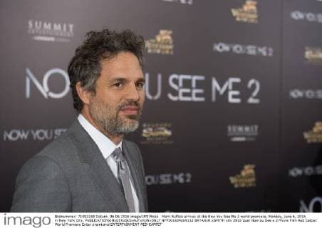 Mark Ruffalo arrives at the Now You See Me 2 world premiere, Monday, June 6, 2016 in New York City.  NYP201604269132 BRYANxR.xSMITH