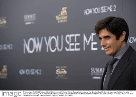 David Copperfield arrives at the Now You See Me 2 world premiere, Monday, June 6, 2016 in New York City.  NYP201604269145 BRYANxR.xSMITH