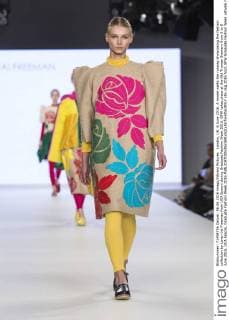 London, UK. 6 June 2016. A model walks the runway showcasing the fashion collection by Loren-Jai Freeman from UCA Epsom during Graduate Fashion Week 2016. GFW takes place at the Old Truman Brewery from 5 to 8 June 2016. UCA Epsom, Graduate Fashion Week 2016 