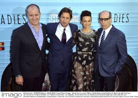 David Nevins, Luke Wilson, Carla Gugino und Matthew C. Blank bei der Premiere der Showtime TV-Serie Roadies im Theatre at Ace Hotel. Los Angeles, 06.06.2016 Foto:xD.xStarbuckx xFuturexImage