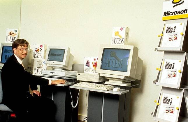 IMAGO History, 250 Jahre USA, Digitales Zeitalter: Entwicklung des Internets und Aufstieg von Silicon Valley Jan. 1, 2011 - L5510 .BILL GATES (CEO OF MICROSOFT). ROMUALD MEIGNEUX IMAPRESS 1993.3042803 - ZUMAg49_