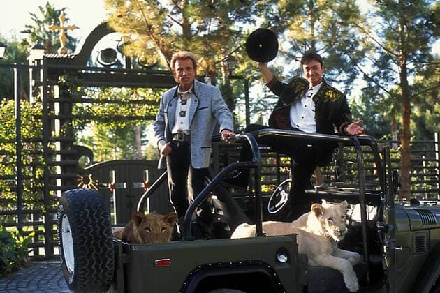 Jan. 1, 2011 - 30827SSA.SIEGFRIED AND ROY IN NEVADA DESERT. SUSUMO SATO 1997.SIEGFRIED FISHBACHER AND ROY HORN AKA SIEGFRIED AND ROY.WITH SARMOTI AND SHAKA ZULU.SIEGFRIEDANDROYRETRO - ZUMAg49_