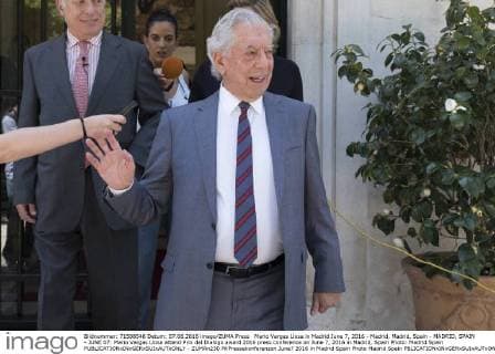 Mario Vargas Llosa in Madrid June 7, 2016 - Madrid, Madrid, Spain - MADRID, SPAIN - JUNE 07: Mario Vargas Llosa attend Prix del Dialogo award 2016 press conference on June 7, 2016 in Madrid, Spain Photo: Madrid Spain  - ZUMAn230