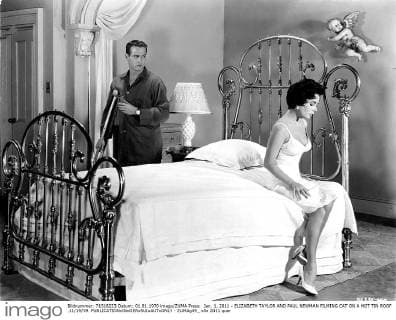 Jan. 1, 2011 - ELIZABETH TAYLOR AND PAUL NEWMAN FILMING CAT ON A HOT TIN ROOF .11 19 59. - ZUMAg49_