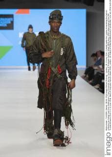 London, UK. 8 June 2016. A model walks the runway showcasing the fashion collection by Kelsey Lea from Nottingham Trent University during The Best of Graduate Fashion Week 2016 show. GFW takes place at the Old Truman Brewery from 5 to 8 June 2016. Best of Graduate Fashion Week 2016, London, UK 