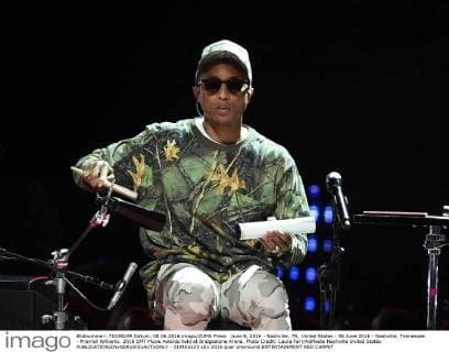 June 8, 2016 - Nashville, TN, United States - 08 June 2016 - Nashville, Tennessee - Pharrell Williams. 2016 CMT Music Awards held at Bridgestone Arena. Photo Credit: Laura Farr AdMedia Nashville United States - ZUMAa123