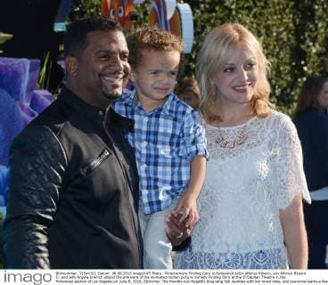 Filmpremiere Finding Dory in Hollywood Actor Alfonso Ribeiro, son Alfonso Ribeiro Jr. and wife Angela Unkrich attend the premiere of the animated motion picture comedy Finding Dory at the El Capitan Theatre in the Hollywood section of Los Angeles on June 8, 2016. Storyline: The friendly-but-forgetful blue tang fish reunites with her loved ones, and everyone learns a few things about the real meaning of family along the way.  LAP2016060839 JIMxRUYMEN