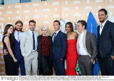 LOS ANGELES - JUN 8: Actress Molly Gordon, actor Jake Weary, actor Scott Speedman, actress Ellen Barkin, actor Shawn Hatosy, actress Daniella Alonso, actor Finn Cole and actor Ben Robson at the Animal Kingdom Premiere Screening at the The Rose Room on June 8, 2016 in Venice Beach, CA  KathyxHutchins
