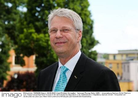 Astronaut Thomas Reiter (GER) - Veranstaltung Sachsen-Anhalt Premium zum Thema Zukuenftige Rolle Europas in der astronautischen Raumfahrt in der Staatskanzlei in Magdeburg Sachsen Anhalt - Fotografiert am 09.06.2016