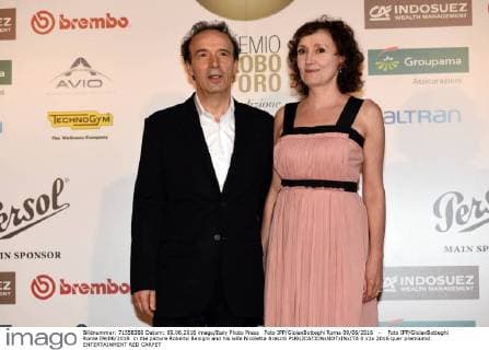 Foto IPP GioiaxBotteghi Roma 09 06 2016 - Foto IPP GioiaxBotteghi Rome 09 06 2016 in the picture Roberto Benigni and his wife Nicoletta Braschi  0