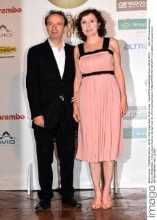 Foto IPP GioiaxBotteghi Roma 09 06 2016 - Foto IPP GioiaxBotteghi Rome 09 06 2016 in the picture Roberto Benigni and his wife Nicoletta Braschi  0