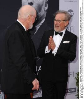June 9, 2016 - Hollywood, CA, United States - 09 June 2016 - Hollywood. John Williams, Steven Spielberg. Arrivals for the American Film Institute s 44th Life Achievement Award Gala Tribute to John Williams held at Dolby Theater. Photo Credit: Hollywood United States - ZUMAa123