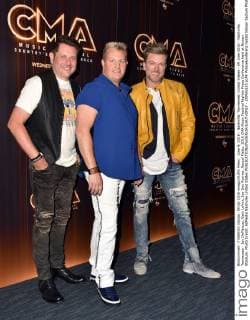 June 9, 2016 - Nashville, Tennessee, United States - 09 June 2016 - Nashville, Tennessee - Jay DeMarcus, Gary LeVox, Joe Don Rooney, Rascal Flatts. 2016 CMA Music Festival Nightly Press Conference held at Nissan Stadium. Photo Credit: AdMedia Nashville United States - ZUMAa123