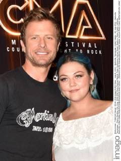 June 9, 2016 - Nashville, Tennessee, United States - 09 June 2016 - Nashville, Tennessee - Dierks Bentley, Elle King. 2016 CMA Music Festival Nightly Press Conference held at Nissan Stadium. Photo Credit: AdMedia Nashville United States - ZUMAa123