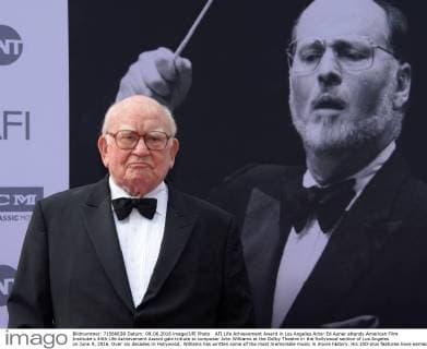 AFI Life Achievement Award in Los Angeles Actor Ed Asner attends American Film Institute s 44th Life Achievement Award gala tribute to composer John Williams at the Dolby Theatre in the Hollywood section of Los Angeles on June 9, 2016. Over six decades in Hollywood, Williams has written some of the most memorable music in movie history. His 100-plus features have earned 50 Academy Award nominations (making him the most-nominated living person), winning five times. Williams also received 22 Grammys, seven BAFTAs, five Emmys, four Golden Globes, a Kennedy Center Honor and the National Medal of Arts. And then there are all those iconic themes, the ones everyone in the world knows.  LAP2016060958 JIMxRUYMEN