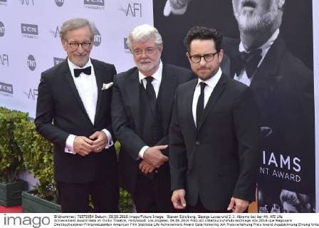Steven Spielberg, George Lucas und J. J. Abrams bei der 44. AFI Life Achievement Award Gala im Dolby Theatre, Hollywood. Los Angeles, 09.06.2016 Foto:xD.xStarbuckx xFuturexImage