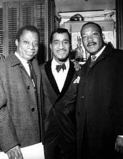 Jan. 1, 2011 - JAMES BALDWIN WITH SAMMY DAVIS JR AND DR MARTIN LUTHER KING. PHOTOS - ZUMAg49_