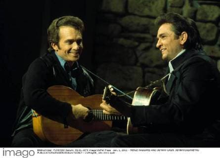 Jan. 1, 2011 - MERLE HAGGARD AND JOHNNY CASH. JOHNNYCASHRETRO - ZUMAg49_
