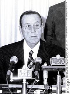 Jan. 1, 2011 - JUAN PERON ADDRESSES THE NATION IN TV RADIO.NATIONAL HOOKUP. - ZUMAg49_