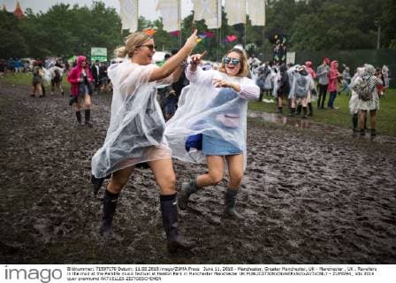 June 11, 2016 - Manchester, Greater Manchester, UK - Manchester , UK . Revellers in the mud at the Parklife music festival at Heaton Park in Manchester Manchester UK  - ZUMAl94_