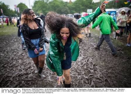 June 11, 2016 - Manchester, Greater Manchester, UK - Manchester , UK . Revellers in the mud at the Parklife music festival at Heaton Park in Manchester Manchester UK  - ZUMAl94_