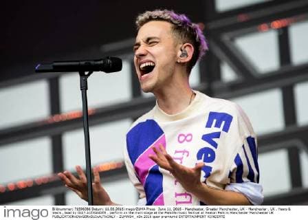 June 11, 2016 - Manchester, Greater Manchester, UK - Manchester , UK . Years & Years , lead by OLLY ALEXANDER , perform on the main stage at the Parklife music festival at Heaton Park in Manchester Manchester UK  - ZUMAl94_