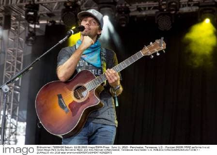 June 11, 2016 - Manchester, Tennessee, U.S - Musician JASON MRAZ performs live at Great Stage Park during Bonnaroo Music and Arts Festival in Manchester, Tennessee Manchester U.S. - ZUMAs135