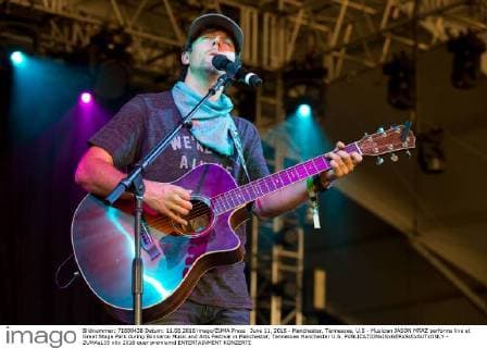 June 11, 2016 - Manchester, Tennessee, U.S - Musician JASON MRAZ performs live at Great Stage Park during Bonnaroo Music and Arts Festival in Manchester, Tennessee Manchester U.S. - ZUMAs135