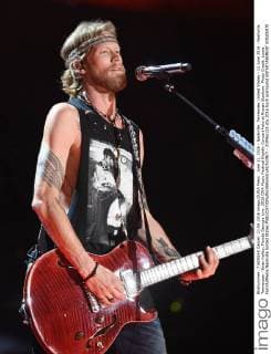 June 11, 2016 - Nashville, Tennessee, United States - 11 June 2016 - Nashville, Tennessee - Brian Kelley, Florida Georgia Line. 2016 CMA Music Festival Nightly Concert held at Nissan Stadium. Photo Credit: Laura Farr AdMedia Nashville United States - ZUMAa123