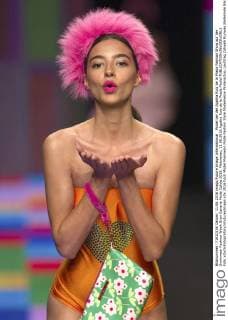 Model bei der Agatha Ruiz de la Prada Fashion Show auf der Swimwear Fashion Week Gran Canaria Moda Calida 2016. Meloneras, 11.06.2016 Agatha Ruiz de la Prada Model  Foto:xDyDxFotografosx xFuturexImage
