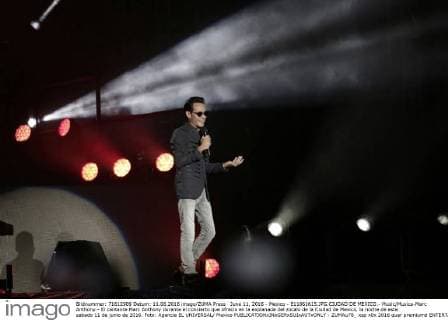 June 11, 2016 - Mexico - E11061615.JPG.CIUDAD DE MEXICO.- Music Musica-Marc Anthony.- El cantante Marc Anthony durante el concierto que ofrecio en la explanada del zocalo de la Ciudad de Mexico, la noche de este sabado 11 de junio de 2016. Foto: Agencia EL UNIVERSAL Mexico  - ZUMAu78_