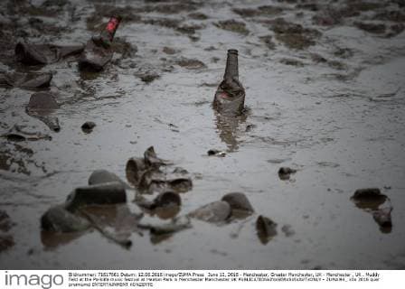 June 12, 2016 - Manchester, Greater Manchester, UK - Manchester , UK . Muddy field at the Parklife music festival at Heaton Park in Manchester Manchester UK  - ZUMAl94_