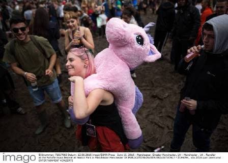 June 12, 2016 - Manchester, Greater Manchester, UK - Manchester , UK . Reveller at the Parklife music festival at Heaton Park in Manchester Manchester UK  - ZUMAl94_