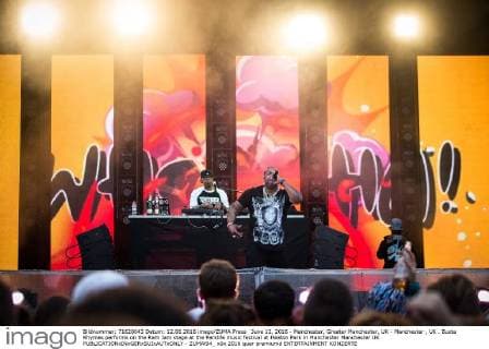 June 12, 2016 - Manchester, Greater Manchester, UK - Manchester , UK . Busta Rhymes performs on the Ram Jam stage at the Parklife music festival at Heaton Park in Manchester Manchester UK  - ZUMAl94_