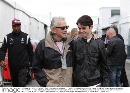 12.06.2016 - Michael Douglas (USA), Actor and his son Dylan Canadian Grand Prix, Montreal 09 - 12 June 2016 