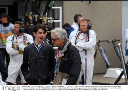12.06.2016 - Race, Michael Douglas, actor and his son Dylan Canadian Grand Prix, Montreal 09 - 12 June 2016 