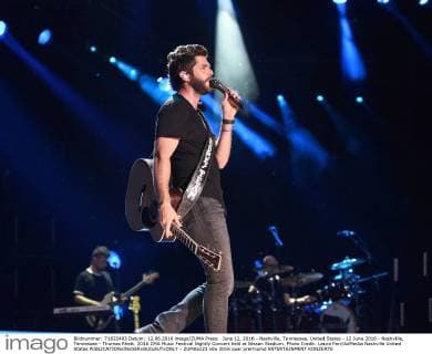 June 12, 2016 - Nashville, Tennessee, United States - 12 June 2016 - Nashville, Tennessee - Thomas Rhett. 2016 CMA Music Festival Nightly Concert held at Nissan Stadium. Photo Credit: Laura Farr AdMedia Nashville United States - ZUMAa123