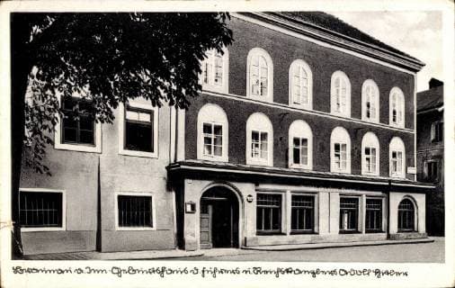 Braunau am Inn Oberösterreich, Geburtshaus Adolf Hitlers !AUFNAHMEDATUM GESCHÄTZT!