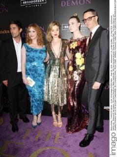 June 14, 2016 - Hollywood, CA, United States - 14 June 2016 - Hollywood, California - Desmond Harrington, Christina Hendricks, Bella Heathcote, Elle Fanning and director Nicolas Winding Refn. The Neon Demon Los Angeles Premiere held at the ArcLight CinemasÃ¢â‚¬â ¢ Cinerama Dome. Photo Credit: AdMedia Hollywood United States - ZUMAa123