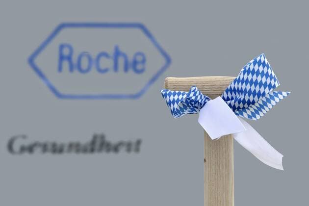 Roche Penzberg, DEU, 7.3.2013 Spatenstich für ein neues Diagnostik-Produktionsgebäude der Roche Diagnostis GmbH in Penzberg. Penzberg Bayern DEU, Deutschland Copyright: argumx xThomasxEinberger