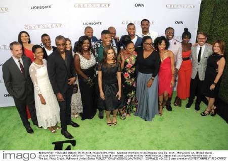 Greeleaf Premiere in Los Angeles June 15, 2016 - Hollywood, CA, United States - 15 June 2016 - Hollywood, California - The Cast and Crew of Greenleaf , Oprah Winfrey. OWN Network s Greenleaf Los Angeles Premiere held at The Lot. Photo Credit: Hollywood United States - ZUMAa123